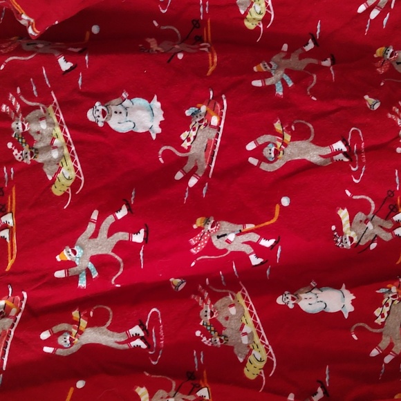 Nick and Nora sock monkey pajama top size medium - Picture 3 of 6